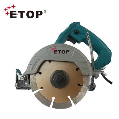 China High Quality Hotels ETOP Power Tools 125mm Wooden Electric Marble Cutter 1350w Manual Tile Saw for sale