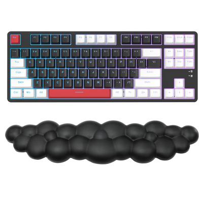 China Ergnomic Wrist HEATER Mouse Pad with Wrist Rest Customized Cloud Wrist Mousepad Sorf Keyboard Mat for sale