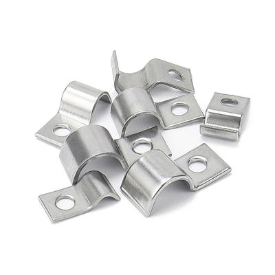 China Durable p-type pipe half saddle clamps stainless steel clips for sale