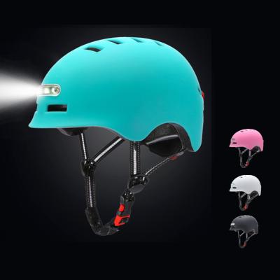 China Compounds Custom USB Sports Vintage Bike Helmet Rechargeable Bicycle With Light for sale