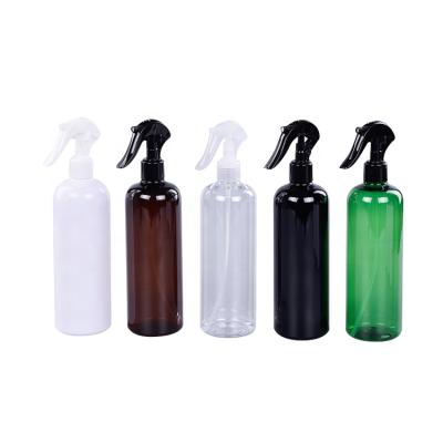 China Blue White Green Transparent 100ML Cosmetic Black Pet Spray Bottle With Trigger for sale