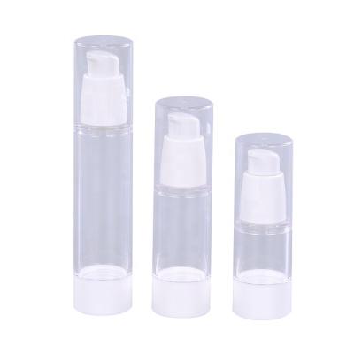 China Custom Plastic Cosmetic Airless Lotion Pump Package 15ml 30ml 50ml 80ml 100ml 50ml Airless Pump Bottle for sale