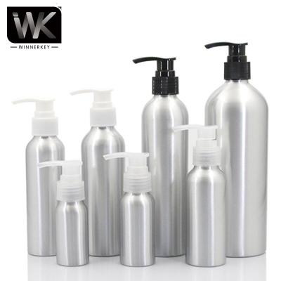 China Recyclable 60ml 100ml 150ml 250ml 500ml Aluminum Pump Bottle for sale