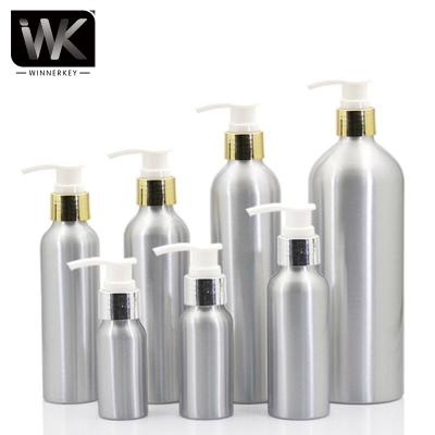 China Recyclable Empty Aluminum Spray Bottle 500ml Aluminum Spray Lotion Bottle for sale