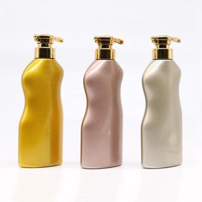 China Eco - Friendly Luxury Empty Cosmetic Packaging Bottle 400ml Pump Shampoo Conditioner Bottle for sale