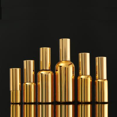 China 5ml Recyclable 10ml 10ml 15ml 15ml 30ml 30ml Gold Custom Cute Fancy Luxury High End Cosmetic Perfume Mist Spray Glass Bottle for sale