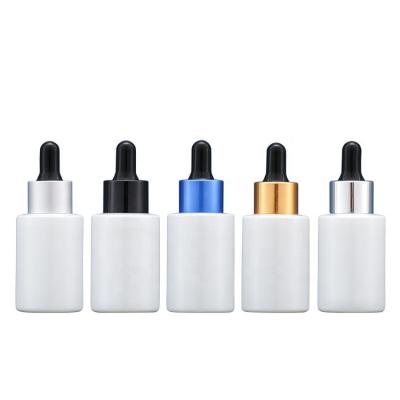 China Essential Oil In Stock Wholesale Custom Logo Color Skin Care Serum Bottle 30ml Pastel Glass Dropper Bottle for sale