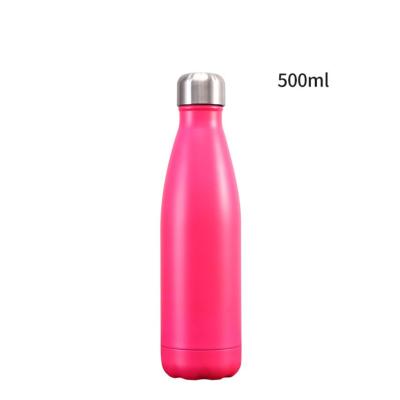 China 500ml water bottle sublimation sola shape water bottle stainless steel vacum viable aluminum insulated flask for sale