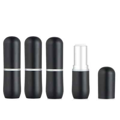 China Mini Cosmetic Luxury Empty Lipstick Tube Packaging Cosmetic Set Matte Pink Black Lipstick Containers With Private Label for sale