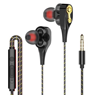 China Sky Free Sample In-Ear Jack Earphones Headphone Handsfree Stereo Gold In-Ear Cable Earphone For Iphone High Quality Cable Earphone for sale