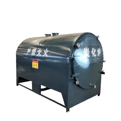 China Customized Charcoal Production Line Horizontal Biomass Charcoal Carbonization Furnace Furnace For Sale for sale