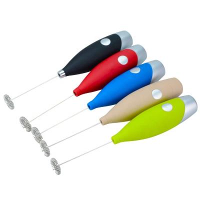 China Sustainable New Design Hand Held Stainless Steel Electric Hand Make Milk Frother for sale