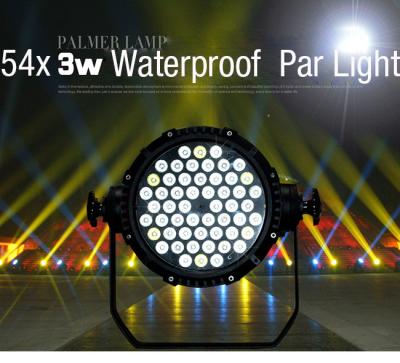 Cina Evento impermeabile di parità LED che accende il proiettore del teatro del DJ della fase di 162Watt 54X3W RGB DMX 512 in vendita