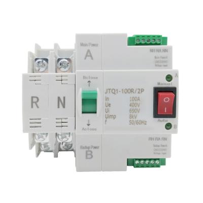 China 50ms 230V Schalter-Doppelenergie 2P 3P 4P 100A IEC60947-6-1 Druckluftanlassers automatischer Übergangs zu verkaufen