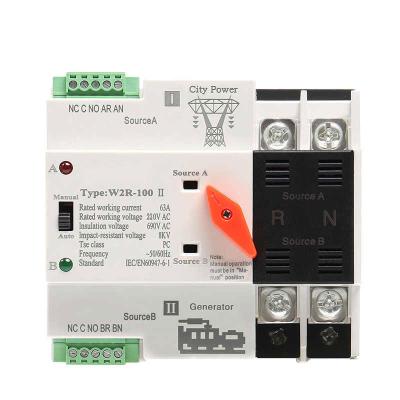 China 230V Solarautomatischer Übergangsschalter 16A 20A 25A 32A 40A 50A 63A 80A des gitter-2P zu verkaufen