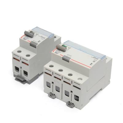 China RCCB ELCB RCD 30MA 100MA 25A 16A 50A Industrial Circuit Breaker for sale