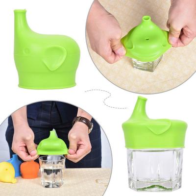 China Non Spill Mini Silicone Sippy Cup Lids Universal Kids Sippy Lids Leak Resistant Stretch Lids For Kids for sale