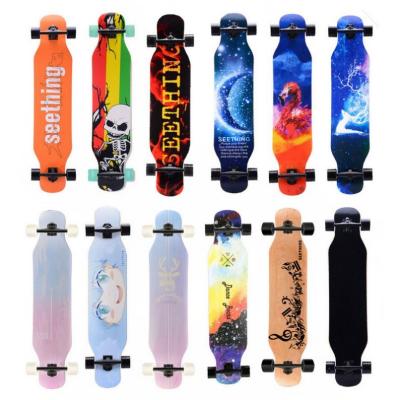 China Wholesale Youth Maple 42inch Wooden Drop Down Custom Complete Dance Longboard Inclined Cruiser for sale