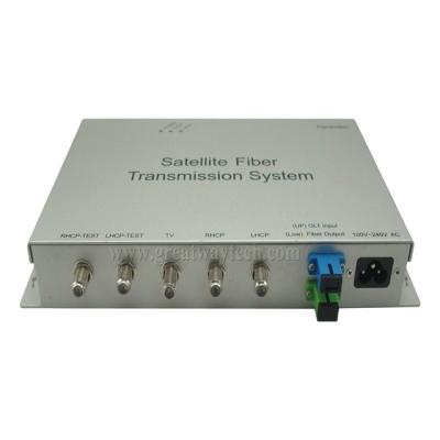 China FTTH FTTB FTTC 1550nm Digital Terrestrial TV RF Over GPON Fiber LNB Satellite TV L Band RF Over Fiber Transmitter and Receiver for sale