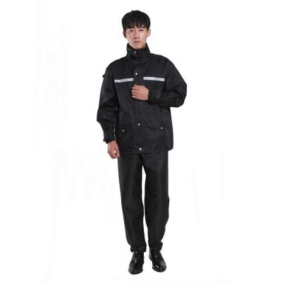 China Hot Selling Tianwang Waterproof Raincoat Singlet Raincoat For Adult High Quality Safety Rain Suit PVC Polyester Motorcycle Rain Reflective Use for sale