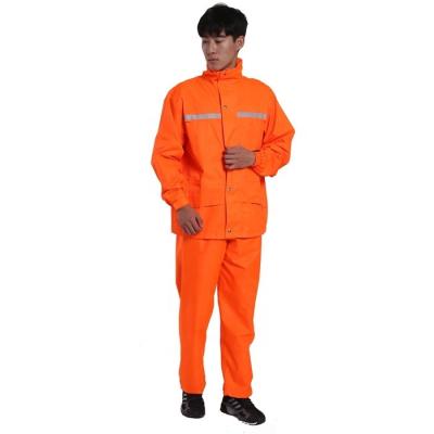 China 100% Tianwang Waterproof Raincoat Tear Stop High Quality Polyester With PVC Coating Rain Coat Motorcycle Unisex Rain Suit for sale