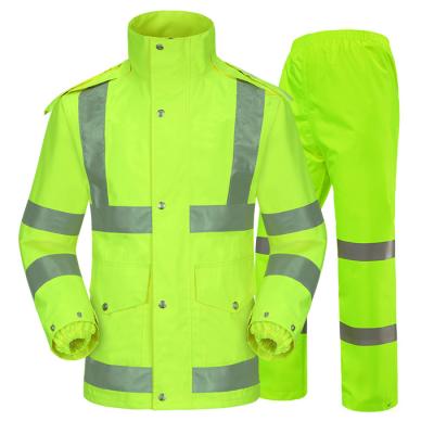 China 100% Tianwang waterproof high quality multifunctional raincoat suit for adults work professional clothing uniform for traffic police for sale