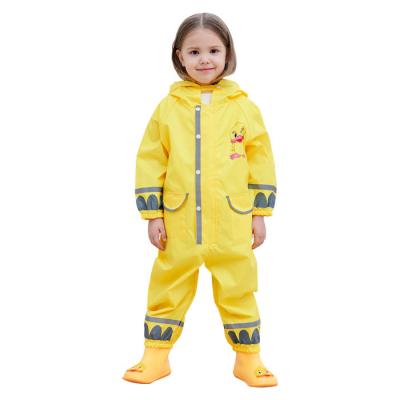 China Tianwang High Quality Raincoat Bachelor's Waterproof Clothing The Beautiful For Kids Light Color Reusable Rain Overall Hooded Kids Rain Parka for sale