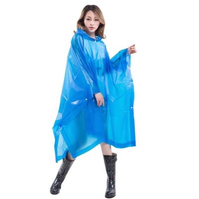 China High Quality Eco - Friendly Colorful EVA Rain Poncho Eco Friendly Rain Wear For Adults Disposable for sale