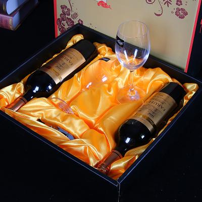 China Recyclable Cardboard Paper Custom Wine Glasses Packaging Boxes Gift Boxes For Wine Glasses for sale