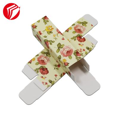 China Recyclable Custom Printed Folding Cosmetics Gift Lip Gloss Paper Box Folding Packaging for sale