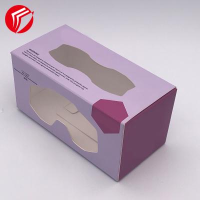 China Recyclable Premium Designs Sunglasses Package Paper Case Box With Window Sunglasses Flat Pack Custom Gift Box for sale