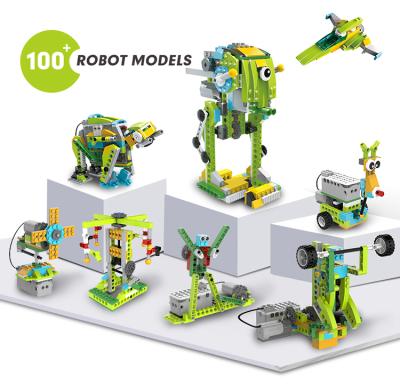 China Free Shipping DIY Building Toy Robot building block set toy schoolchildren building Toy Robotics kit STEM for kids Toy Robots 370pieces for sale