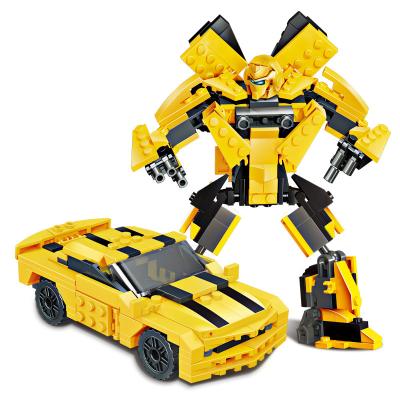 China Building Toy New Goody Upgrade Wasps Plastic Assembled Block Toy Autorobots Vehicle Toys Building Block Sets Car for sale