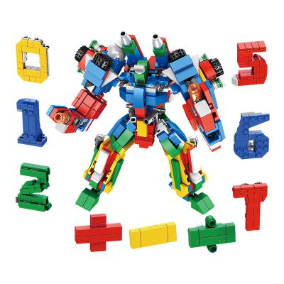 China Building Toy New Arrival 633021 Digital Robot Numbers Block Toys Educational Block Set For Children 570pcs for sale