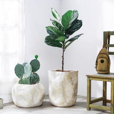 China Wholesale Suppliers High Quality Large Modern Decorative White Floor Novelty Garden Plant Pot For Outdoor Plants for sale