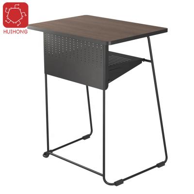 China Huihong Modern Portable Simple Classroom Desk School Writing Table with Book Drawer for Student Furniture for sale