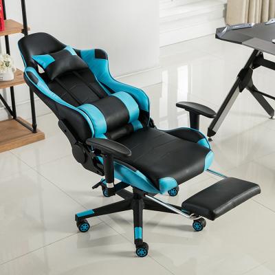 China (Size) 2020 Huihong OEM gaming chair 138*60*60cm China supplier adjustable swivel PU chair gamer with footrest for sale