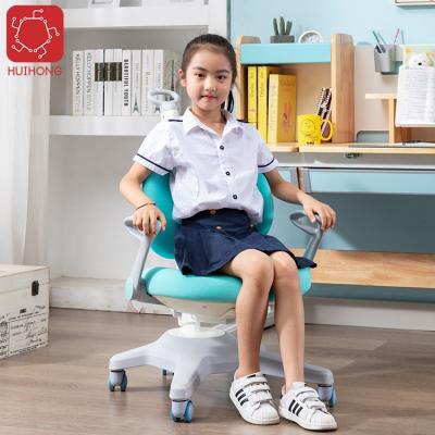 China Huihong OEM adjustable cadeira 670*300*500mm butacas kids table and blue chairs kids study chair for sale