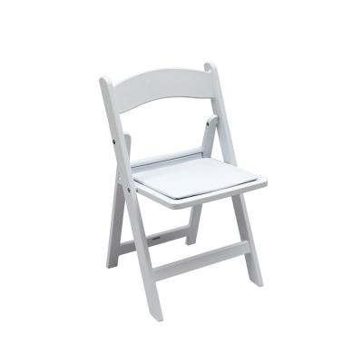 China Water proof plastic resin cheap white dining event folding chairs wedding Silla de plastico for sale