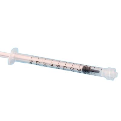 China High quality and best price single use disposable medical syringe with luer lock 1ml for sale