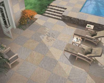 China Sand Stone Outdoor Porcelain Tile / Fireplace Cream Matt Porcelain Tiles for sale