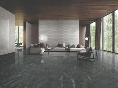 China Multi Black Rare Marble Look Porcelain Tile Size 24x48 Copper Donamita for sale