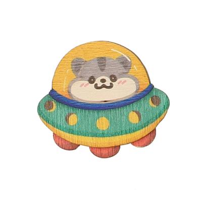 China Shape Wooden Cute Hamster Fridge Magnets For Birthday Gift Souvenirs for sale