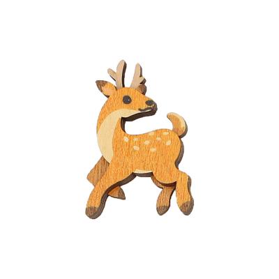 China Shape Cute Wooden Fridge Magnets Keepsake Magnets Custom Fridge Deer Fridge for sale