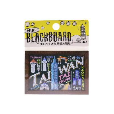 China Shape Taiwan 5 Attractions Mini Blackboard Wooden Fridge Magnet For Souvenir for sale