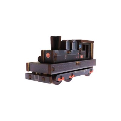 China - Steam Train Wood Crafts Wooden DIY Train Model For Kids Christmas Gift for sale