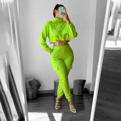 China New Autumn And Winter Long Sleeve Pants Zipper Casual Women'S Breathable Suit for sale