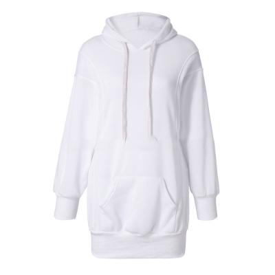 China Breathable Winter Hit Hooded Loose Solid Thickened Women's Sweater for sale