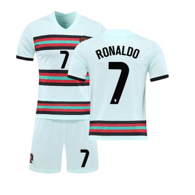 China Portugal 2021 Home And Away QUICK DRY Kit Soccer Uniform for sale