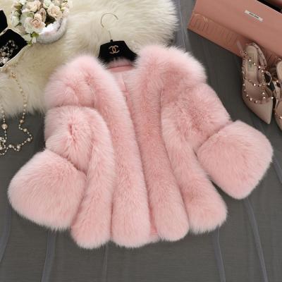 China Plus Size Luxury Faux Fur Coat, 2020 Women Winter Solid Short Quilted Jackets Outwear For Wedding Party. Faux leather jacket for sale